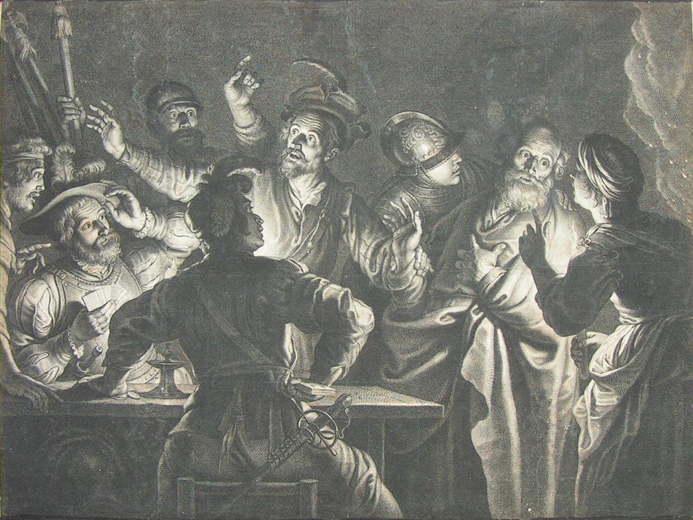 Print - (The Denial of St Peter) - Bolswert